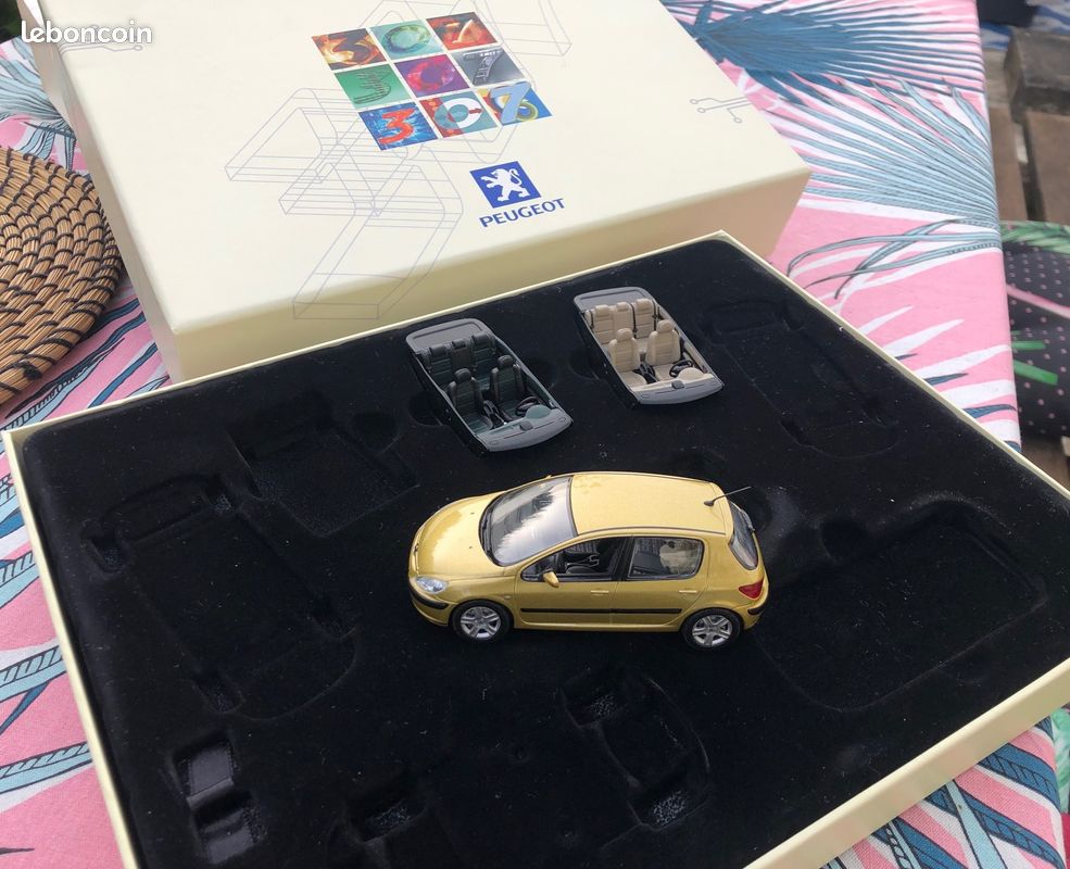 Coffret Norev 1/43 – 2 Peugeot 307 Démontables, Miniatures Occasion En Très Bon état
