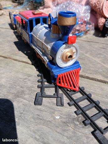 Train électrique Miniature Royal Blue Vintage - Jouet D'occasion, Fabriqué En France