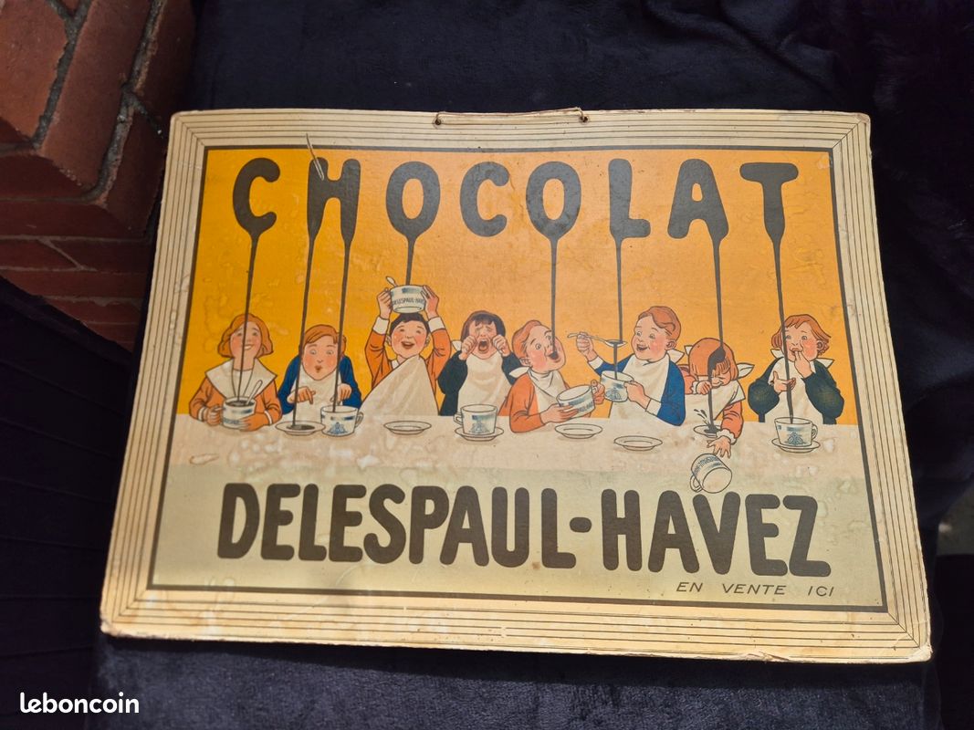 Plaque émaillée Chocolat Delespaul Havez - Catawiki