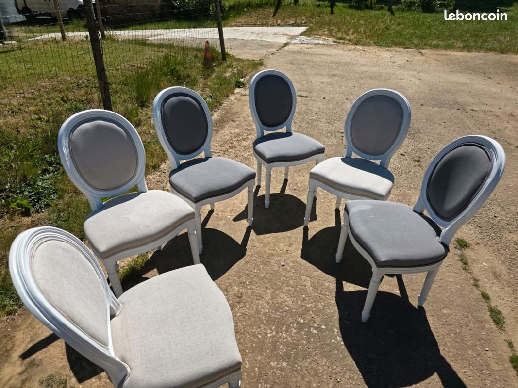 6 chaises medaillon (image 1)