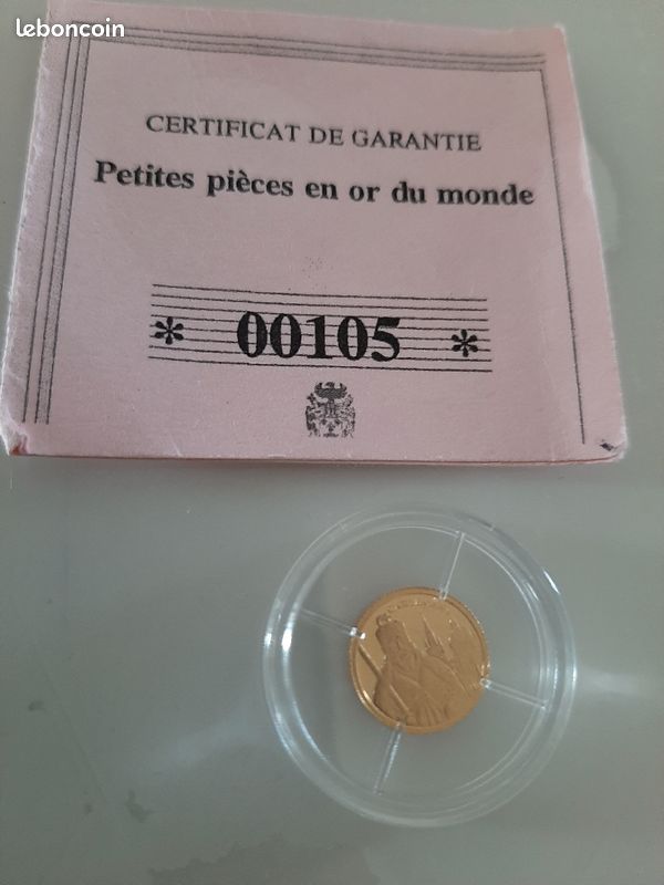 Pièce En Or 3,1 Grammes 14 Carats - Occasion - Origine Italie