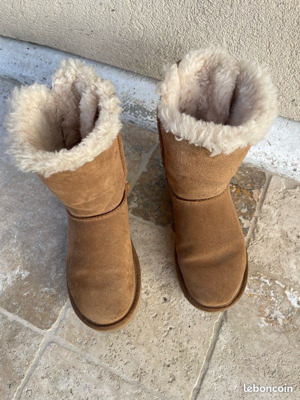 Ugg Marron Ugg Basse Noeud Boots Bottines Femme UGG MINI BAILEY