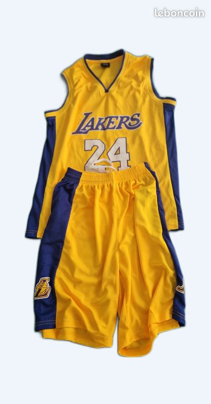 Vêtement Ensemble Lakers Jaune Ensemble Maillot Et Short Lakers