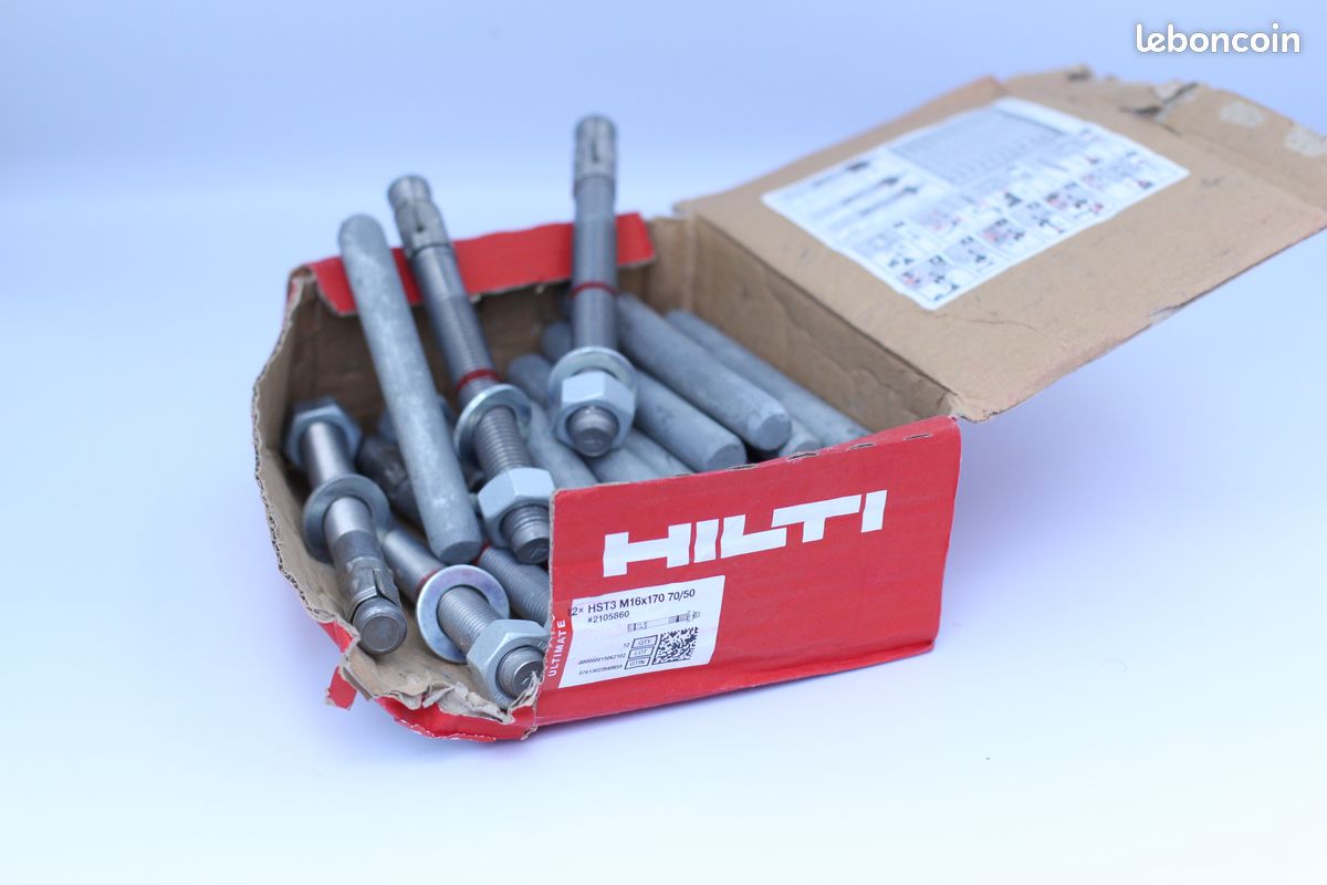 BOITE DE 16 goujons Cheville segments hilti HSA M16x102 5 EUR 20,00 - FR
