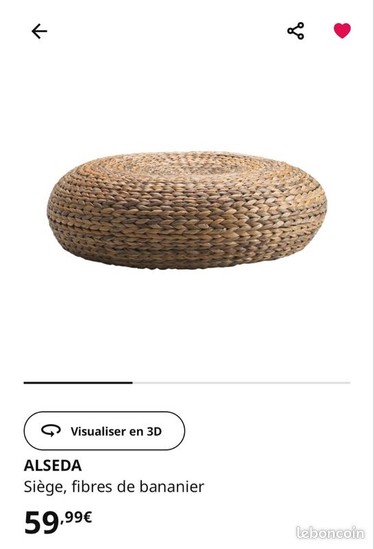 Pouf Ikea ALSEDA Neuf (image 4)
