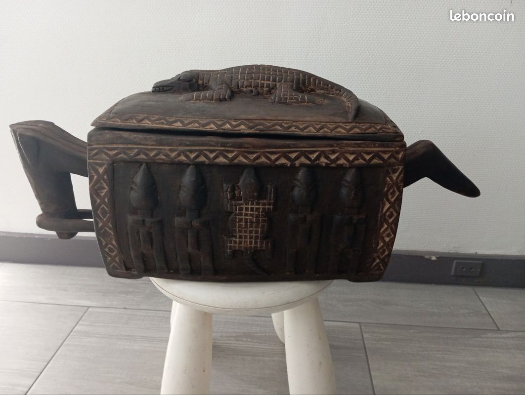Boite en bois Dogon ancienne (image 5)