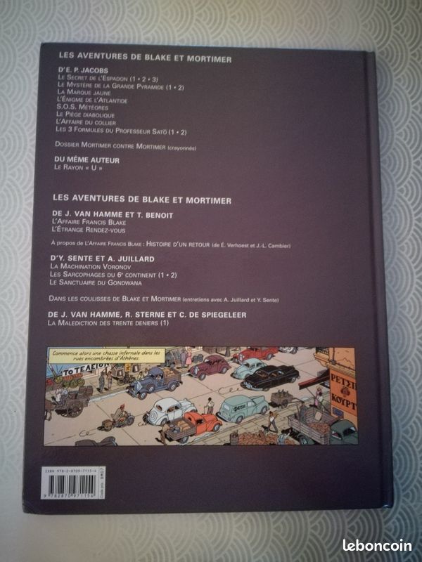 BD (Edition Originale) Blake et Mortimer - Tome 19 La malédiction des trente deniers Tome 1 (image 2)