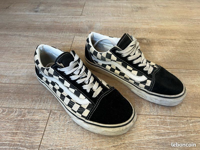 Vans Shoes Vans Carreaux Blanc Et Noir Vans à Carreaux Noir/blanc