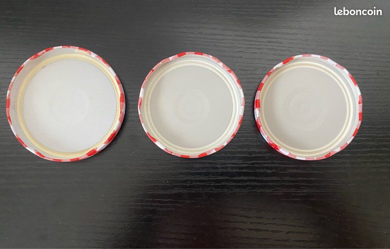 3 pots en verre Bonne Maman • Couvercle vichy rouge • 3 tailles (image 4)