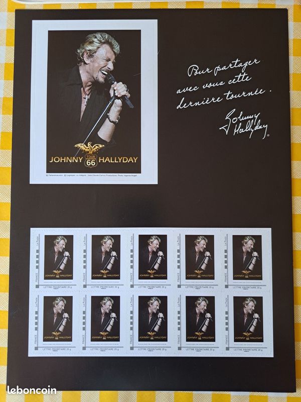 Timbres, revues et album Johnny Hallyday (image 2)
