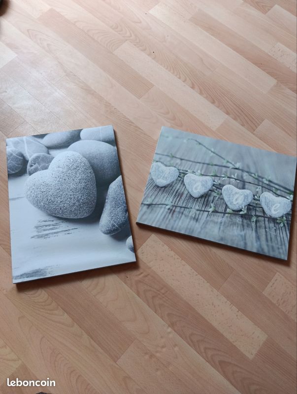 Lot de 2 cadres cœur (image 1)