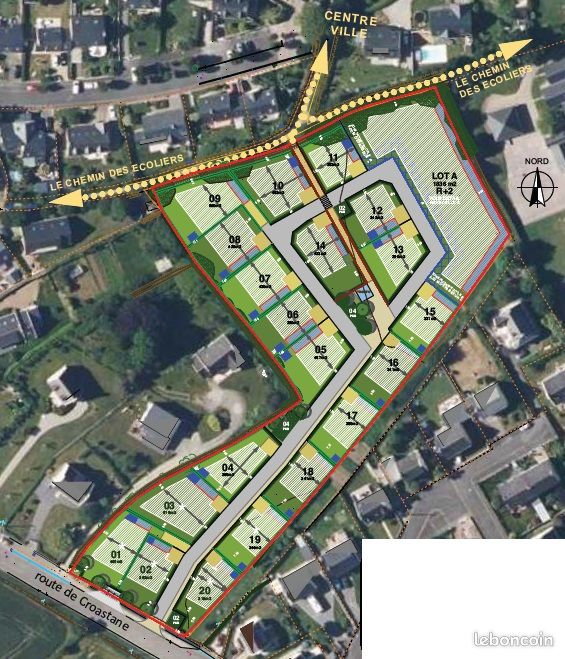 Terrain viabilisé Centre-Ville PLOUZANE · à Plouzané · 140 000 €