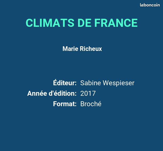 CLIMATS DE FRANCE - Marie Richeux (image 2)