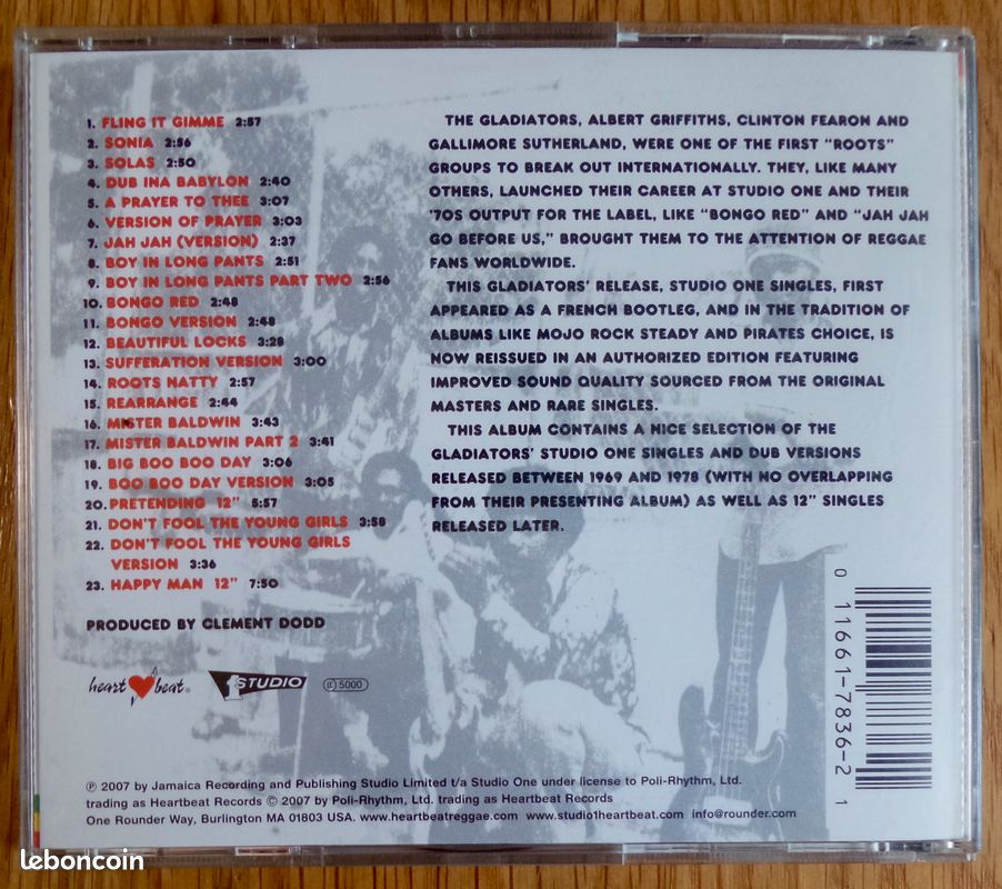 The gladiators / Studio singles (image 2)