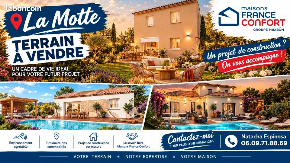 Terrain 500 m² · à La Motte · 165 000 €