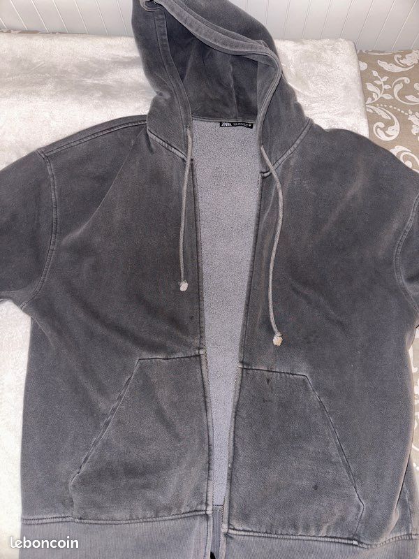 Gilet zara gris femme (image 1)