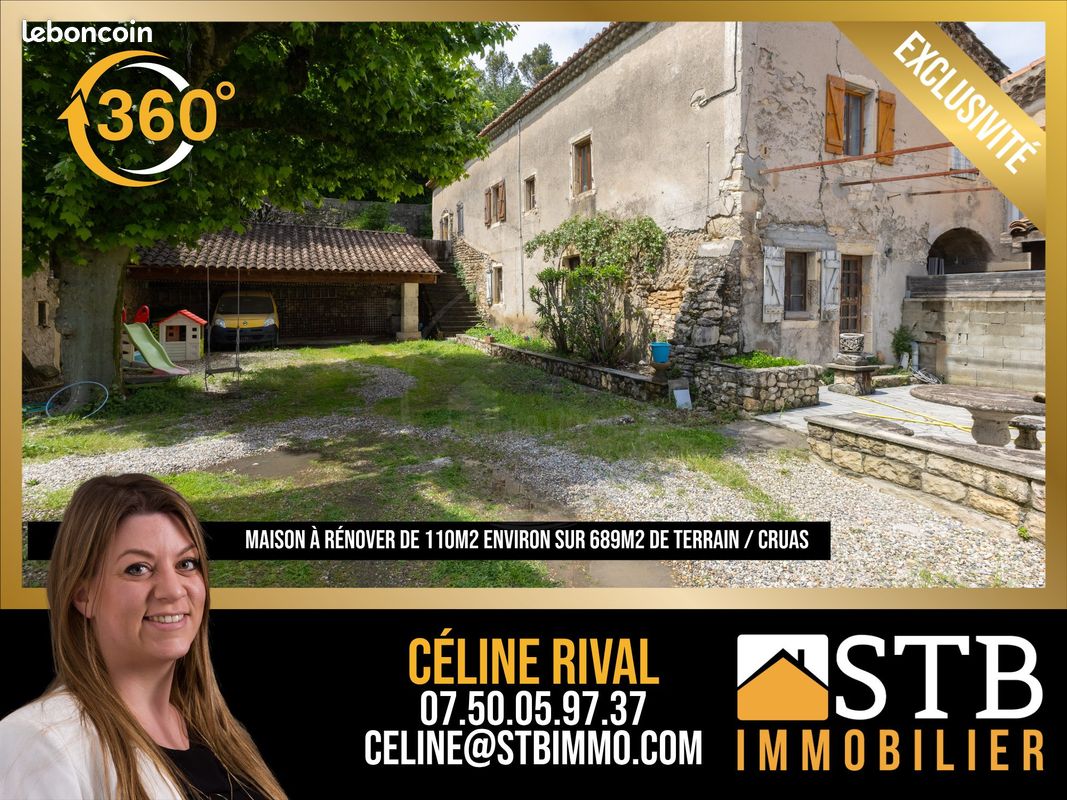 Maison 4 pièces 113 m² · à Cruas · 113 m² · 139 000 €