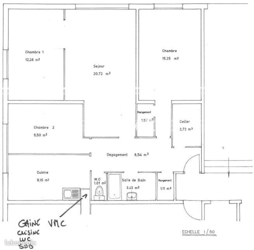 Appartement 5 pièces 84 m² · à Le Havre · 84 m² · 75 000 €