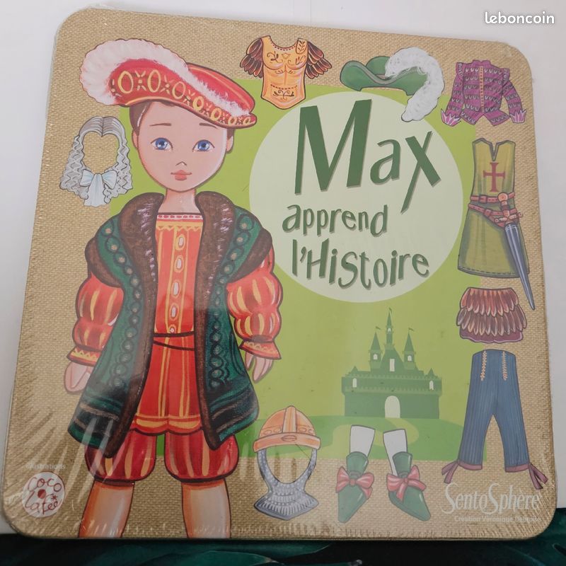 Jeu Magnétique " MAX APPREND L'HISTOIRE " - NEUF scellé- jti1 (image 1)