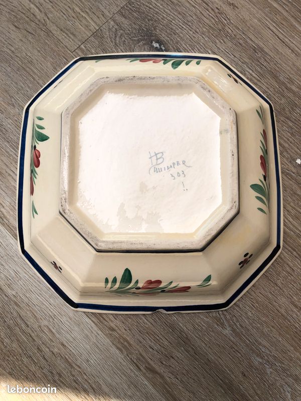 Plat à fruits Porcelaine HB Quimper (image 2)