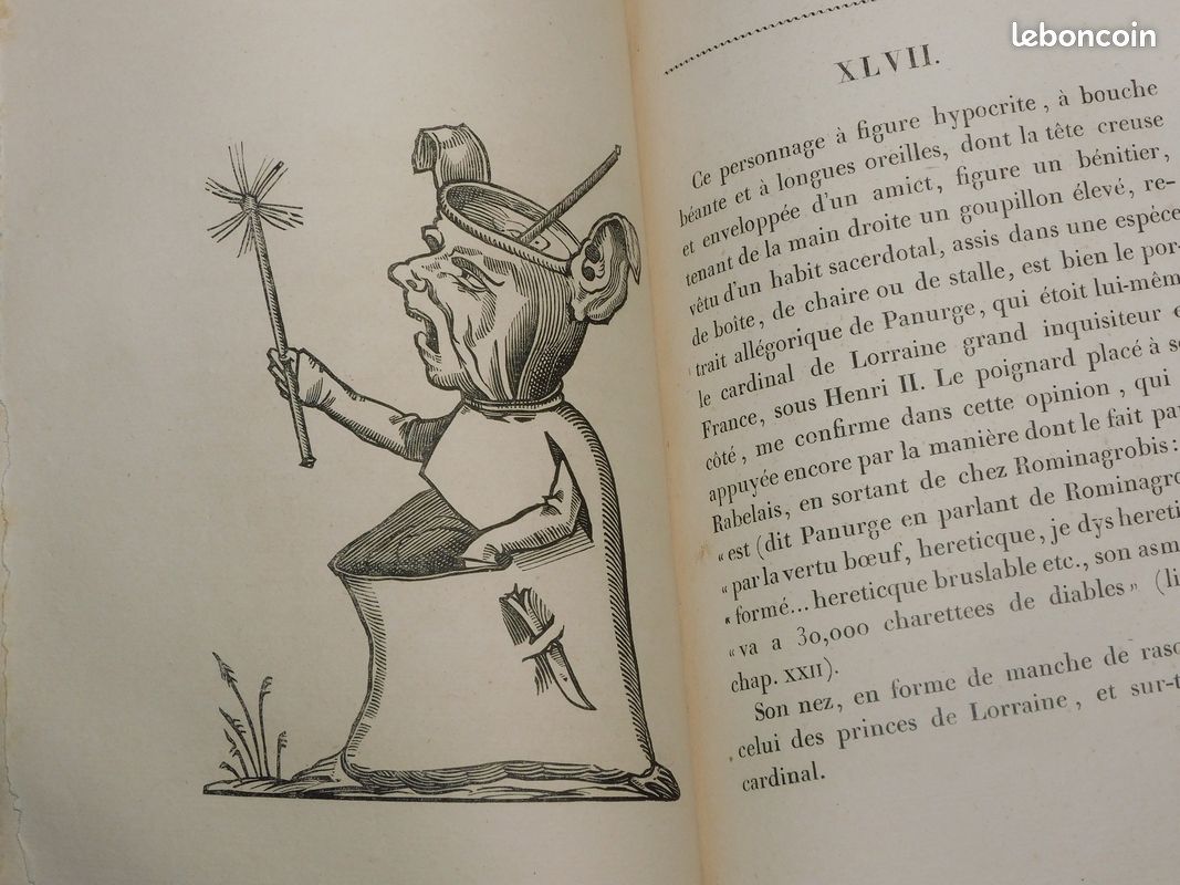 OEUVRES DE RABELAIS EN NEUF VOLUMES, Dalibon 1823 belles reliures gravures Pantagruel Gargantua contes drôlatiques Renaissance (image 9)