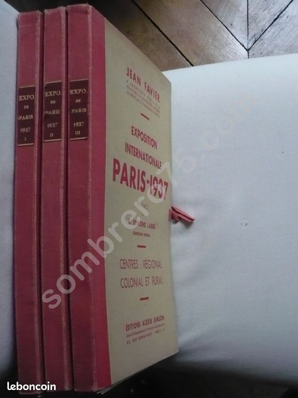Alexis SINJON. Exposition Internationale Paris 1937. Complet en 3 volumes (image 2)