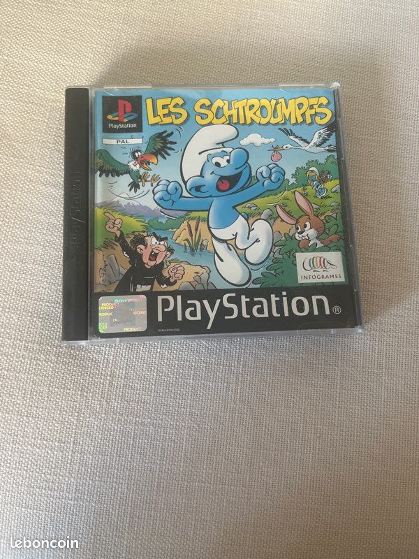 Jeu PlayStation 1 – Les Schtroumpfs (complet Avec Boîte Et Manuel), Très Bon état