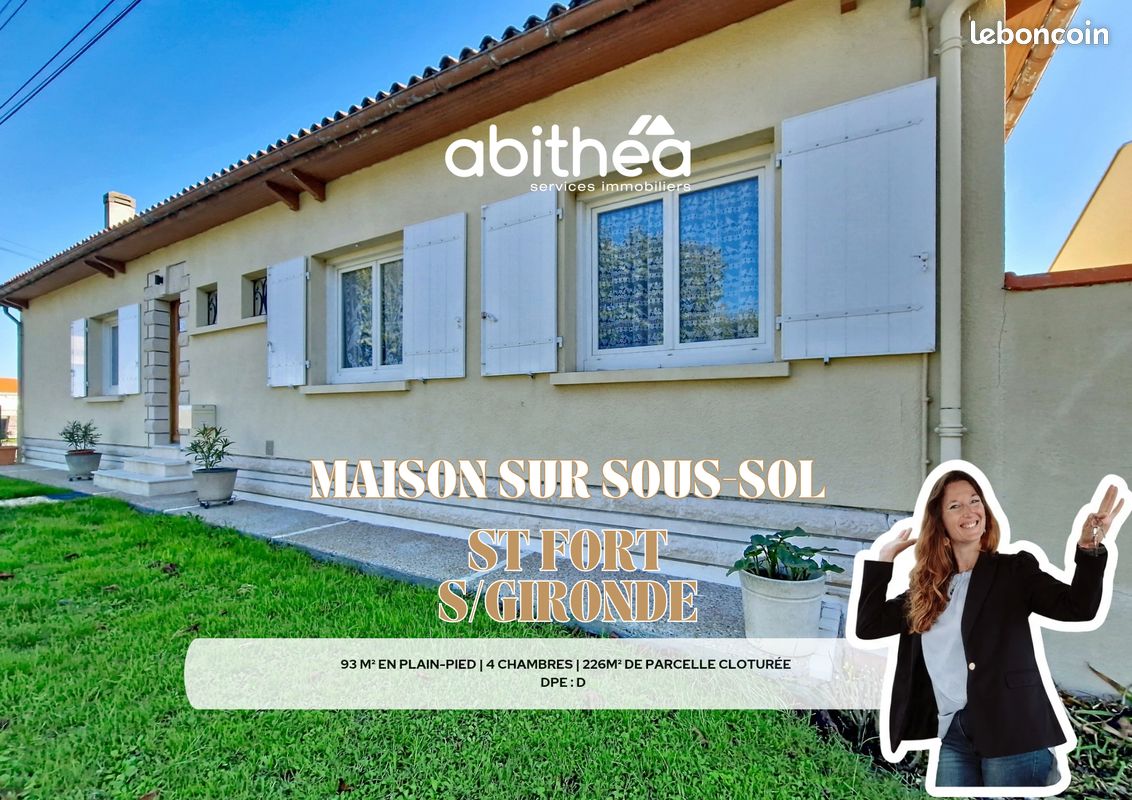 Maison 5 pièces 93 m² · à Saint-Fort-sur-Gironde · 93 m² · 185 000 €