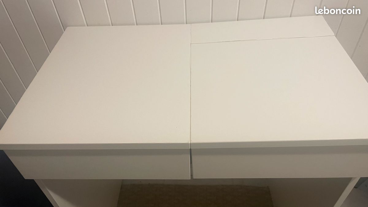 Coiffeuse ou petit bureau blanc BRIMNES Coiffeuse IKEA avec miroir – très bon état (image 5)