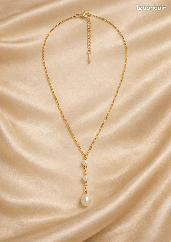 Collier doré avec perles élégantes – Chic et intemporel (image 2)