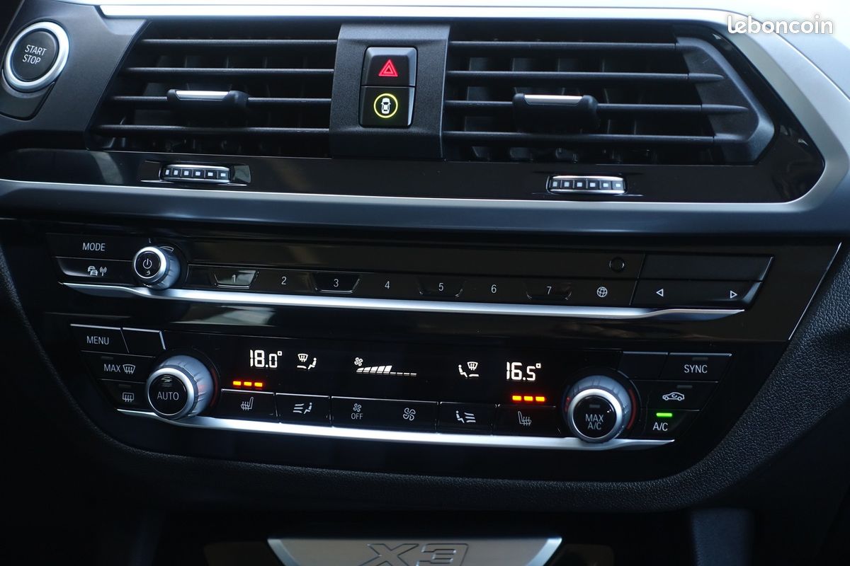 X3 X-Drive 30ea Hybride Rechargeable BVA 292ch Live cockpit/Cuir sport chauffant/Grd Gps Europe/Caméra/Carplay/Hayon électrique/1*Main/Garantie 12 mois (image 9)