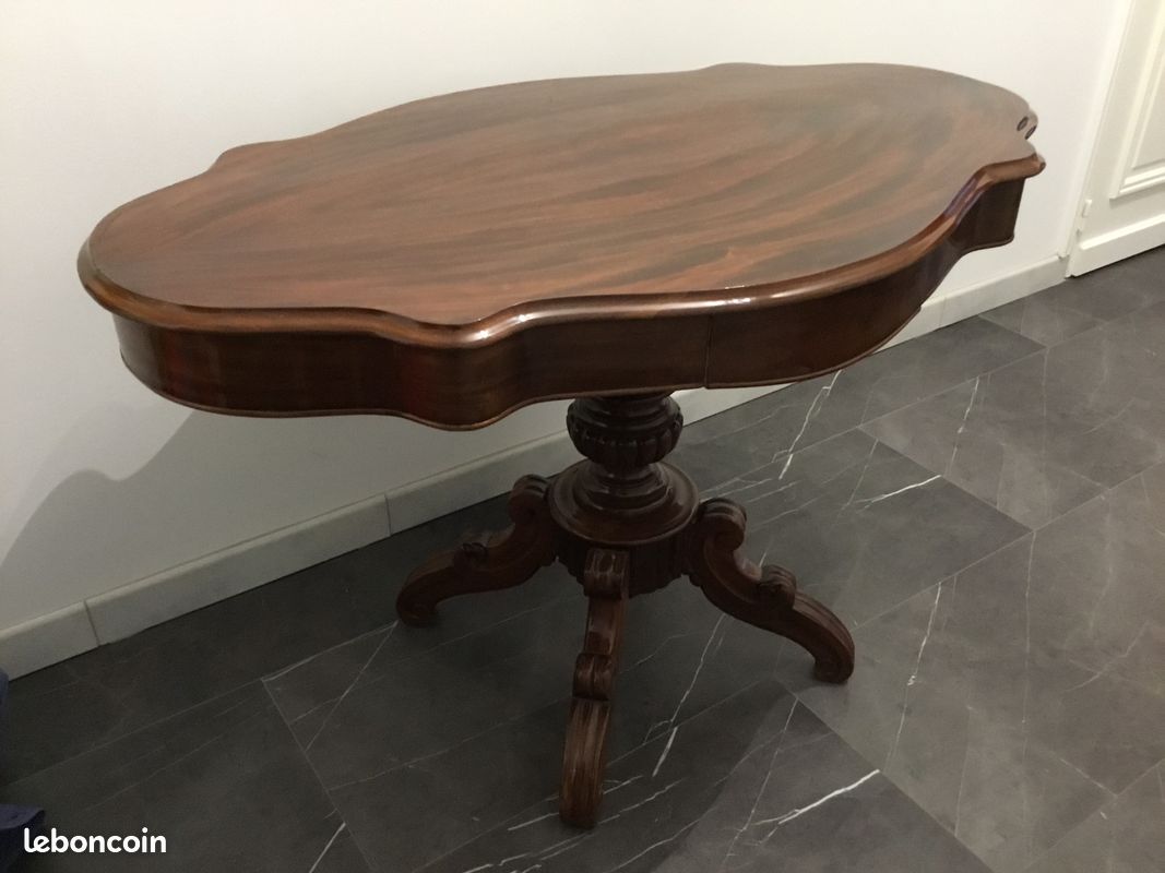 Table guéridon violon Louis Philippe (image 9)