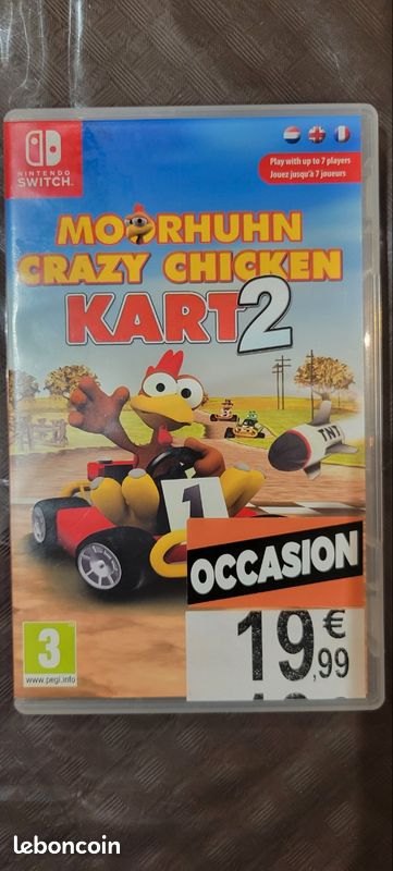 Crazy Chicken Moorhuhn Kart 2 - Nintendo Switch - Edition Européenne (PAL) NEUF