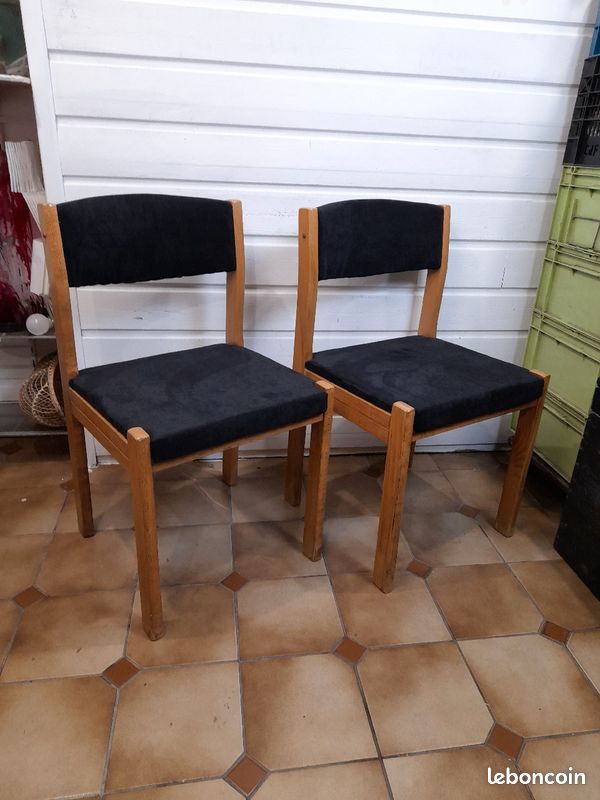 Paire de chaise vintage baumann 1970's (image 3)