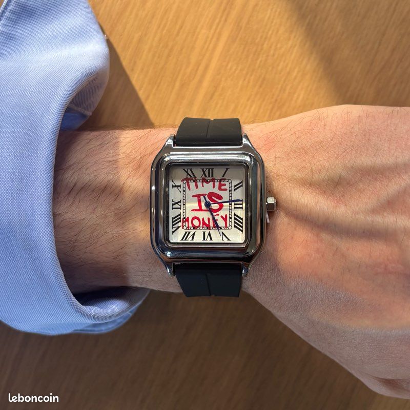 Montre quartz argenté style / Old Money / streetwear / vintage avec design affirmé (image 8)