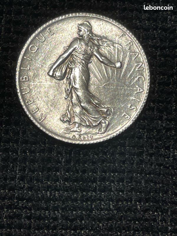 2 Francs Argent Semeuse 1914 – Monnaie Française, Collection
