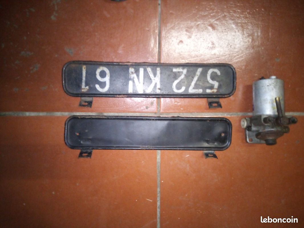 Pompe à gasoil super 5, tôle pour plaque d'immatriculation avant 2 (image 1)
