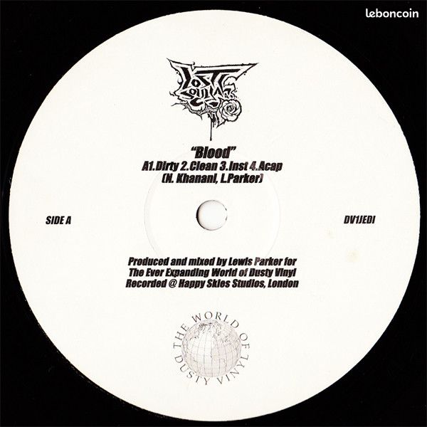 Lost Souljah & Lewis Parker / Blood - Mr. Parker's Siesta ( LP - 12") (image 3)