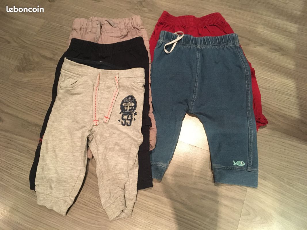Lot 5 pantalons 6 mois (image 1)