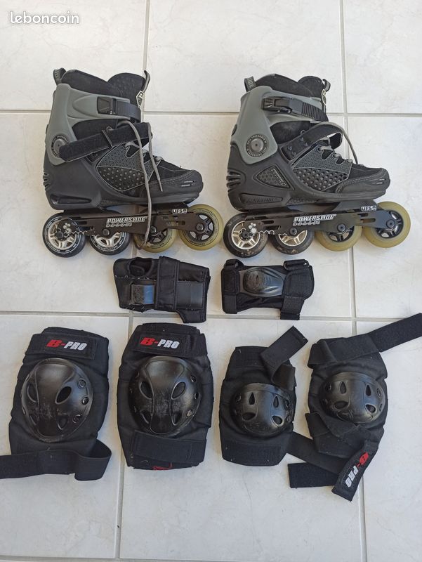Ancienne paire de patins à roulettes/ rollers vintage  Power