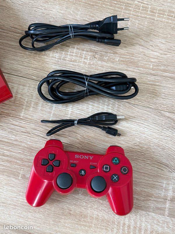 Manette PS3 Sans Fil DualShock 3 Rouge - 6 Axes - Pour PlayStation 3 - Ouvert Jamais Utilisé
