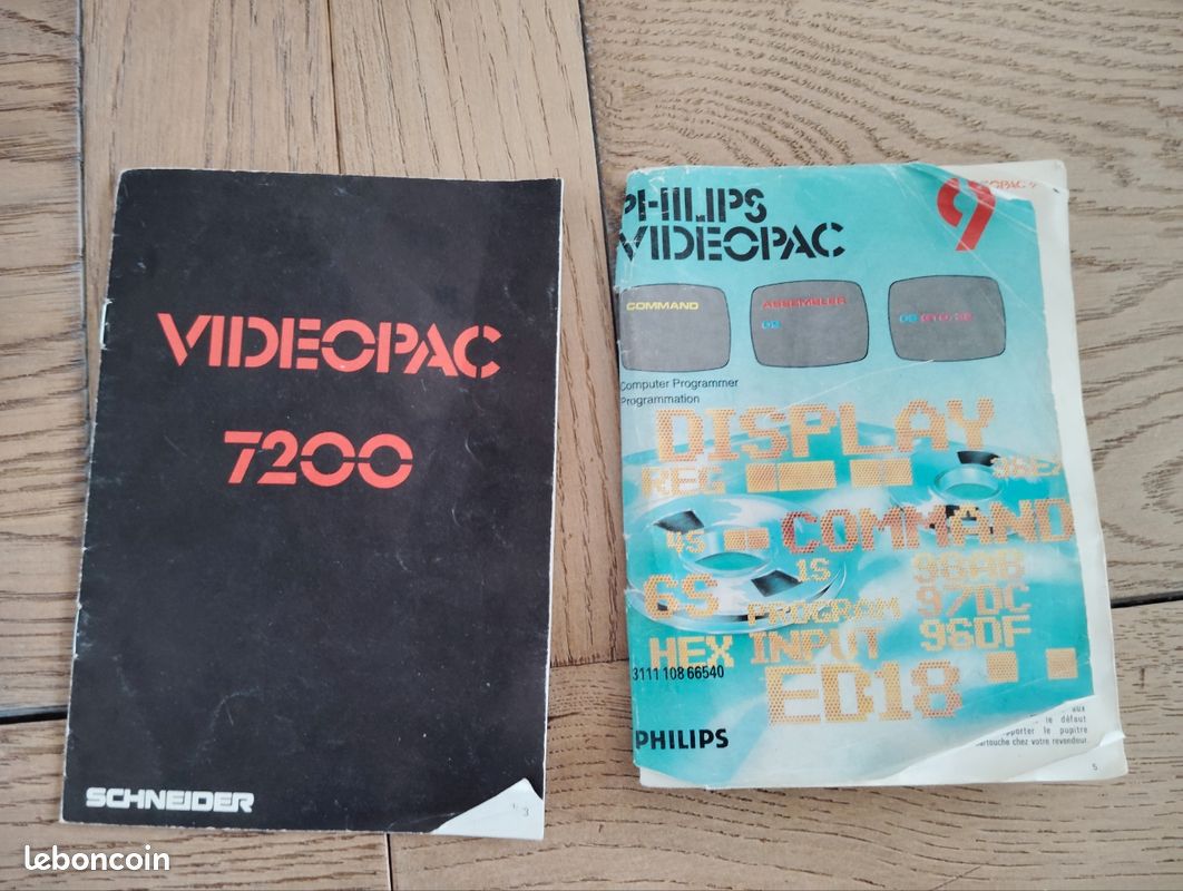 Catalogue Vintage Philips Videopac G7000/G7200 Schneider - Avec Affiche Centrale - État Très Bon