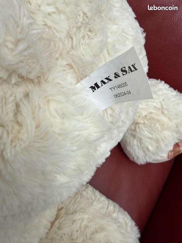 Peluche ours XXL une marron et l’autre beige (image 4)