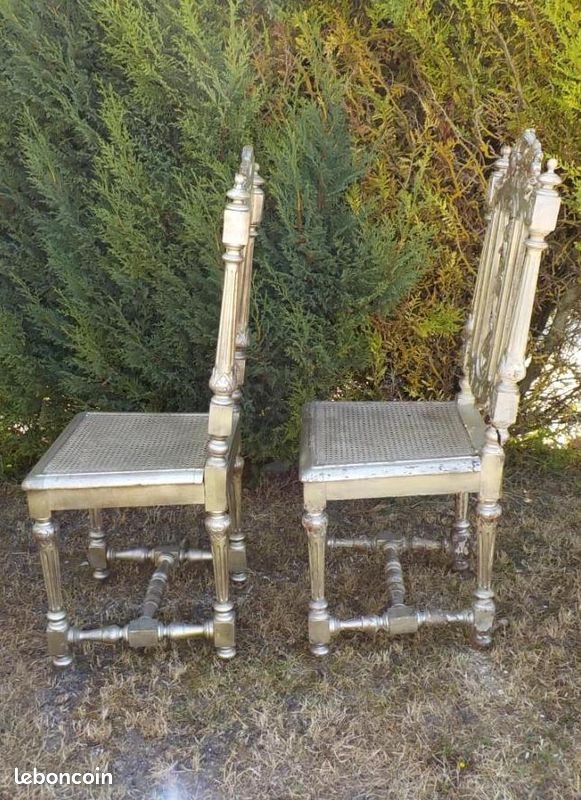 Lot de 2 chaises Louis XIII / Henry II (image 2)