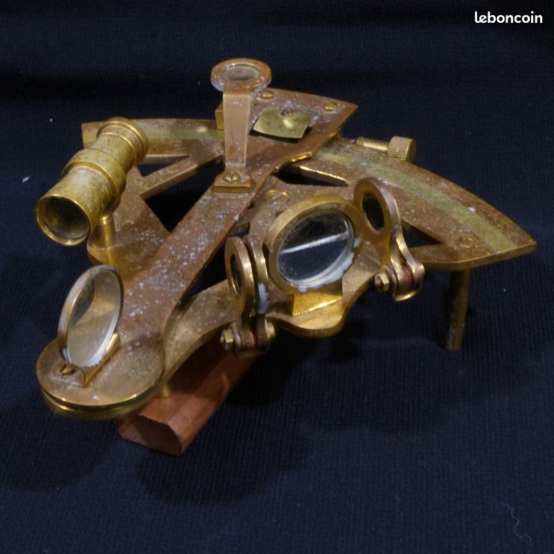 Sextant Marine En Laiton – Reproduction Vintage Pour Décoration Ou Navigation