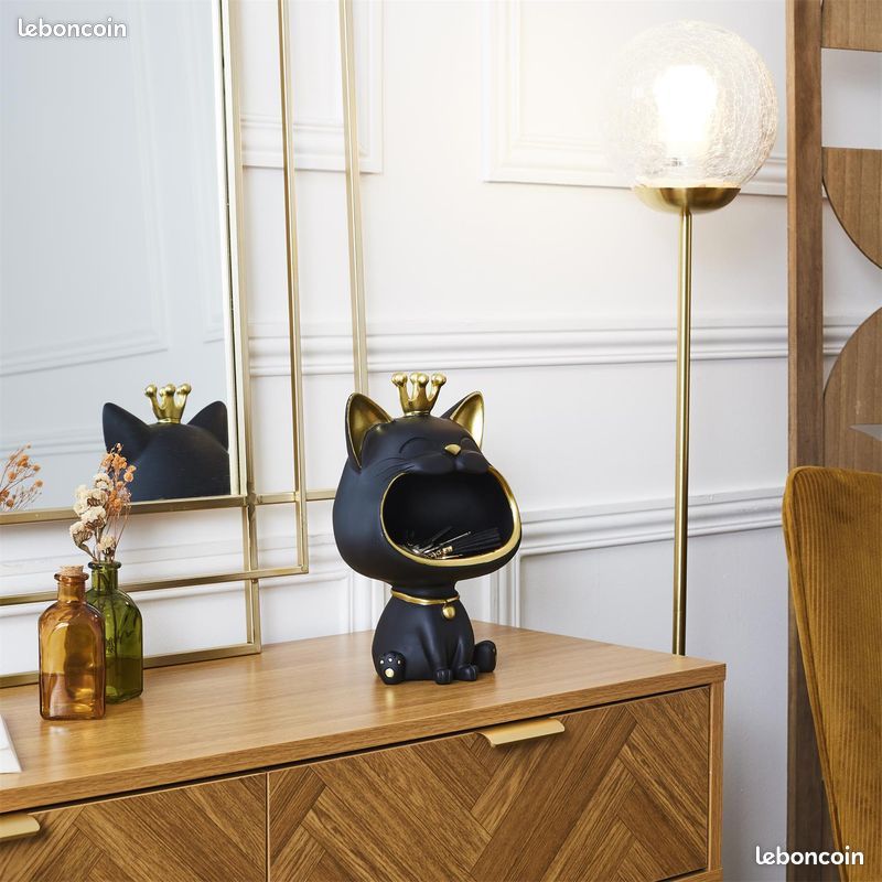 Statue chat noir vide poche (image 2)