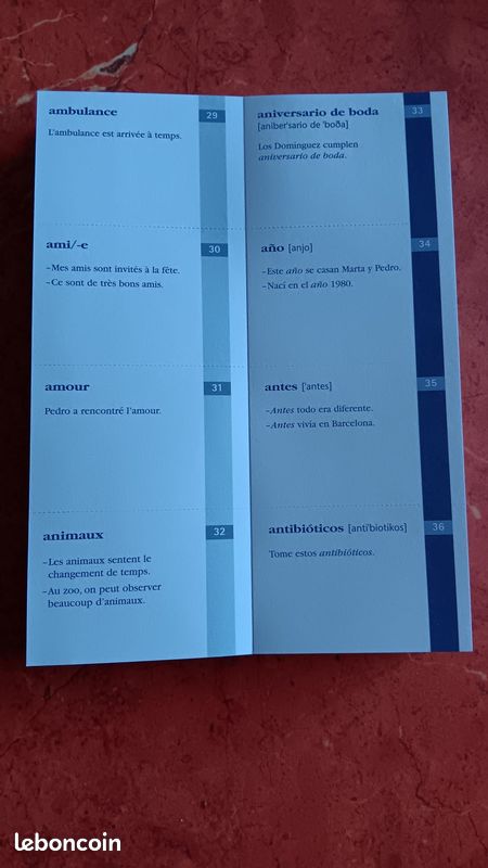Fiches apprentissage espagnol (image 2)