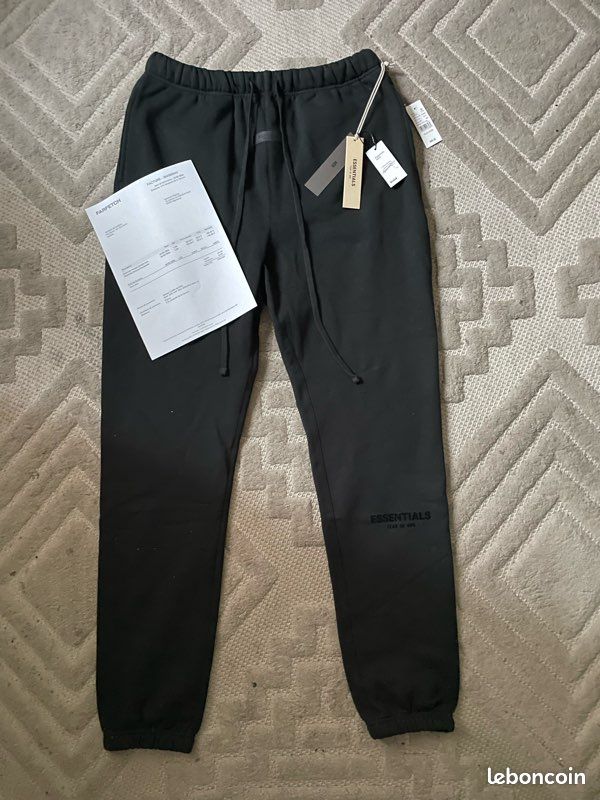 Short Fear Of God Essentials Taille XL - Pantalon Cargo Vert Homme Neuf Avec étiquettes
