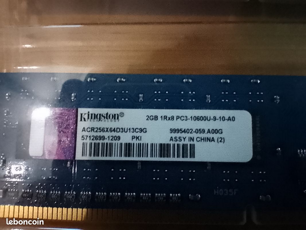 Mémoire vive/Mémoire RAM Kingston DDR3 6Go (1*4Go + 1*2Go) 1333MHz CL9 (kit d'origine) (image 4)