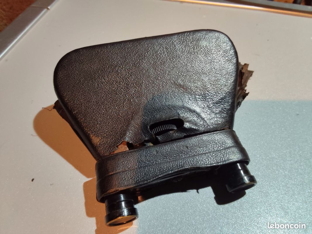 ANCIENNE PETITE PAIRE de jumelles de théâtre FLAMARION PARIS + étui cuir EUR 45,00 - FR